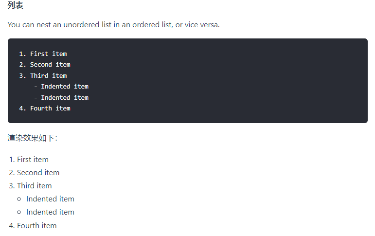Markdown序嵌套段落 Markdown序嵌套段落